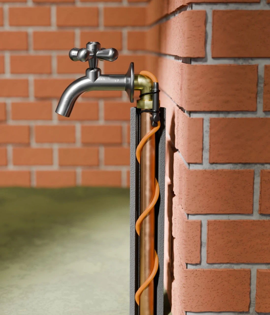 LVS Vorstbeveiligingskabel in de tuin